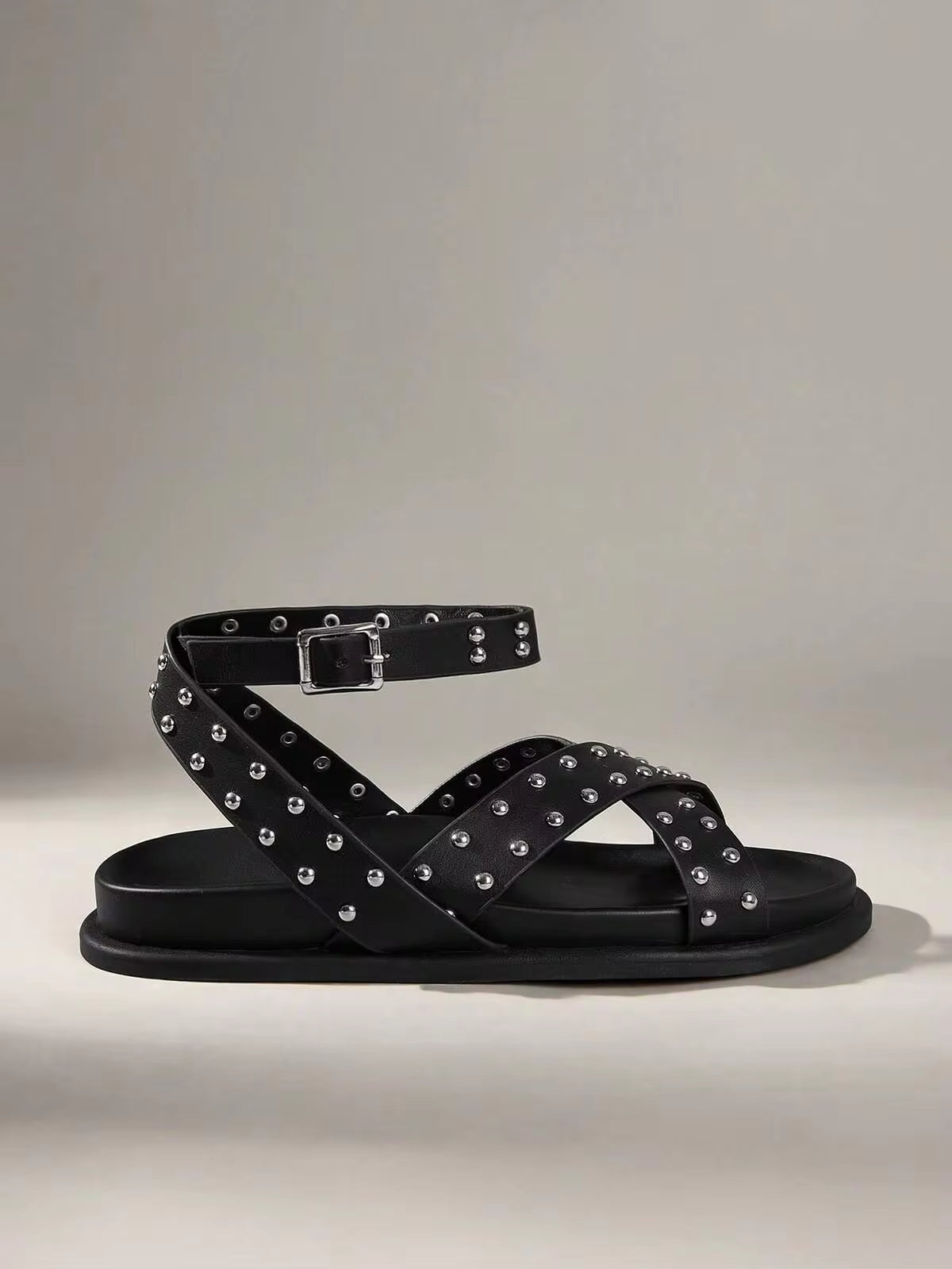 Solecia Women Shoes Women's Fashion Black Comfort Flat Beach Shoes Summer